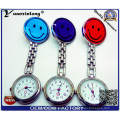 Yxl-955 Venta al por mayor Relojes de Enfermera Relojes Luminosos Sonrisa Metal Reloj Médico Relojes Relojes de hierro